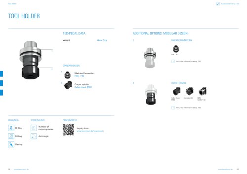 Product sheet: Tool holder