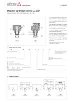 Modular cartridge valves type LID