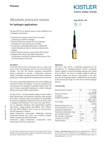 Absolute pressure sensor