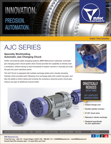 AJC (Automatic Jaw Changing Chuck) system