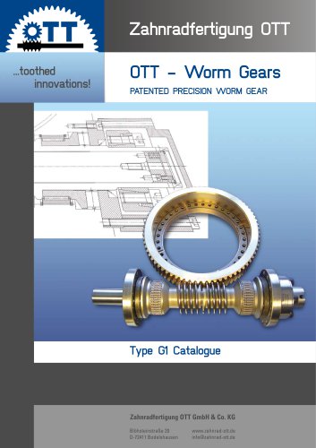 OTT worm and wheel gears