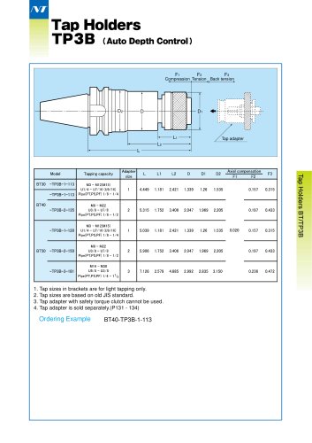 TAP HOLDERS / TP3B