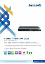 3onedata | ICS5556 Series Datasheet | 56-port Gigabit /10Gigabit Modular Layer 3 Industrial Ethernet Switch