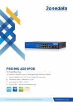 3onedata | PS5010G-2GS-8PoE | POE Switch | Managed | Gigabit | 8 ports 10/100/1000M PoE Switch