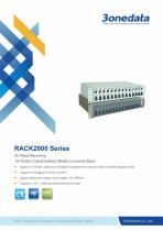 3onedata | RACK2000 | 14/16-Slot Card/Desktop Media Converter Rack