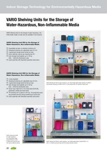 Shelving Units for Hazardous Media