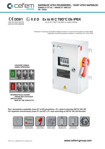 DUST ATEX ENCLOSURES AREAS 21 & 22