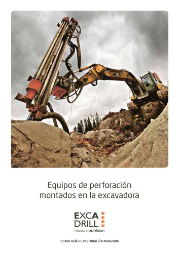 Equipos de perforación montados en la excavadora