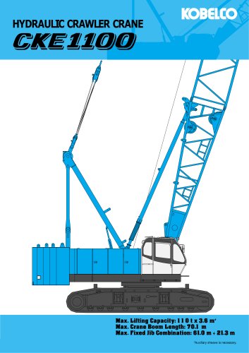 CKE 1100 hydraulic crawler crane