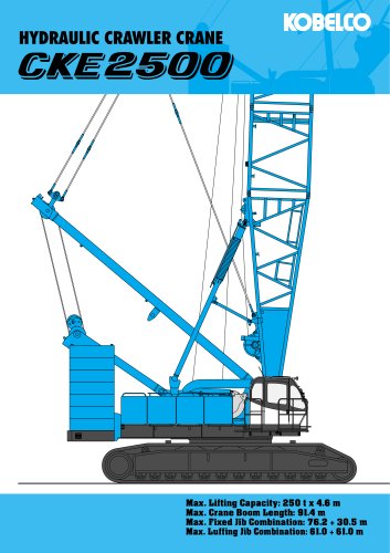    CKE 2500 hydraulic crawler crane