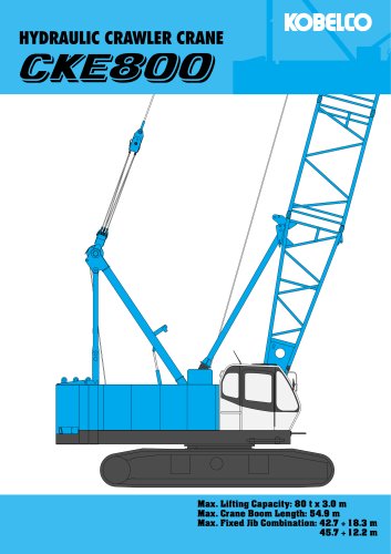 CKE 800 hydraulic crawler crane