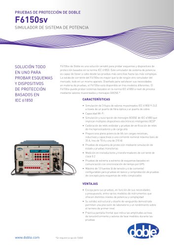 F6150SV Power System Simulator