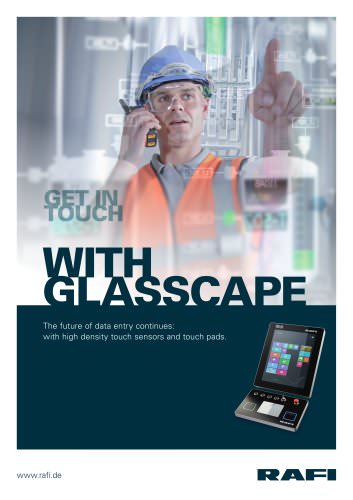 GLASSCAPE - with high density touch sensors and touch pads