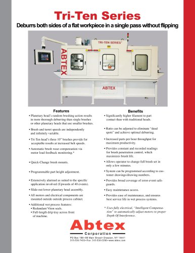 TRI-TEN TWO-SIDE FLOW-THROUGH SYSTEM