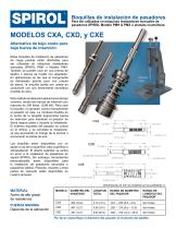 Boquillas para inserción de pasadores SPD, CXA, CXD, CXE - 3