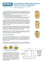 Cómo Diseñar el Orificio Adecuado para Insertos Térmicos / Ultrasónicos - 1