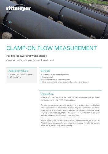 CLAMP-ON FLOW MEASUREMENT