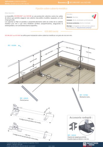 GCE-BA (fijación sobre cubierta acero)-ESP