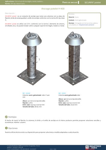 SECURIFIX® potelet H400