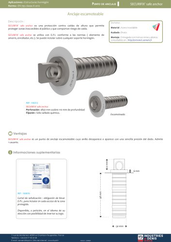 SECURIFIX safe anchor