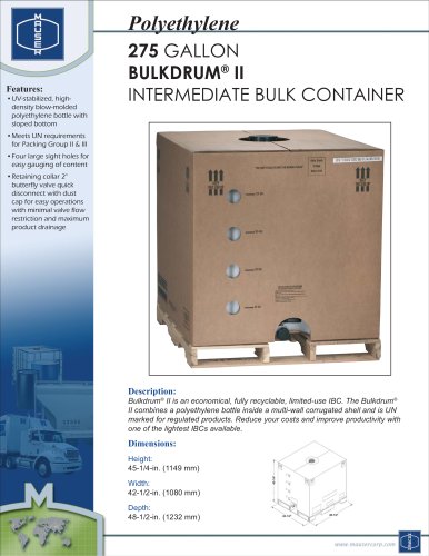 INTERMEDIATE BULK CONTAINER