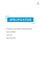 Cubic Laser Particle Counting Sensor Module PM5000S Specification