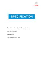 Cubic Laser Particle Sensor Module PM3003Q Specification