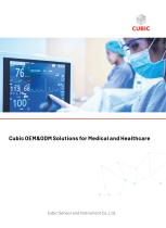Cubic OEM&ODM Solutions for Medical and Healthcare Brochure
