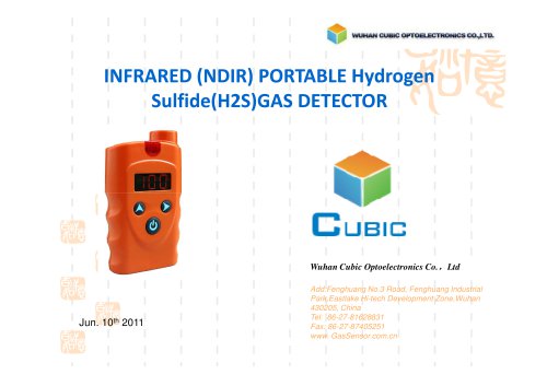 INFRARED (NDIR) PORTABLE Hydrogen