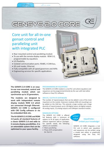 GENSYS 2.0 CORE