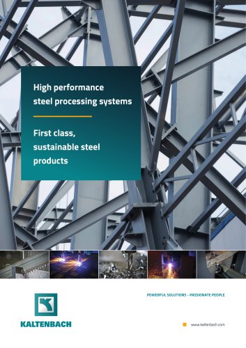 First class,  sustainable steel  products