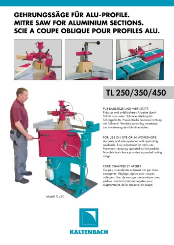 TL 350 - Mitre saw for aluminium sections