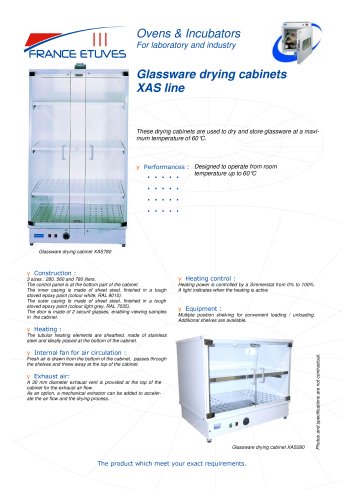 Glassware drying oven