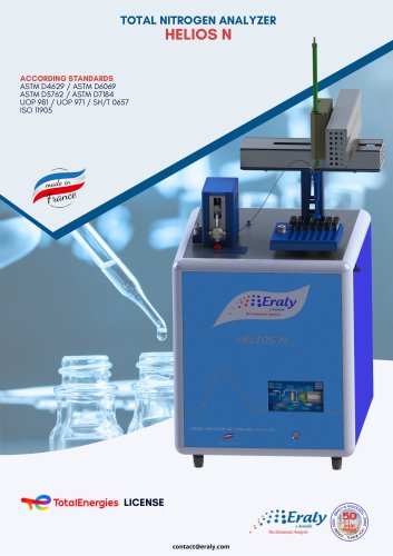 Nitrogen analyzer by chemiluminescence