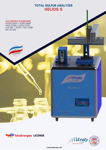 Sulfur analyzer by UV Fluorescence