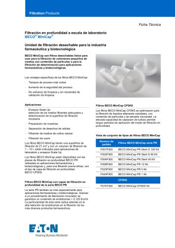 BECO MiniCap Technical Data Sheet