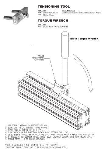 Belt tensioning procedures