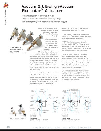 Vacuum & Ultraclean Motion Control