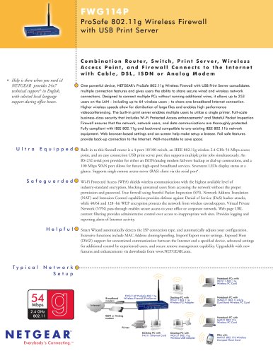 ProSafe 802.11g Wireless Firewall