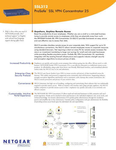 PROSAFE™ SSL VPN CONCENTRATOR 25 - SSL312