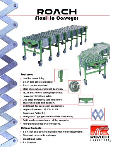 flexible belt conveyor 