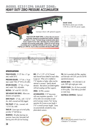 MODEL SZ251ZPA SMART ZONE® HEAVY DUTY ZERO PRESSURE ACCUMULATOR