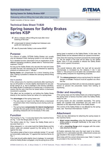 B20 Dimensions Spring base