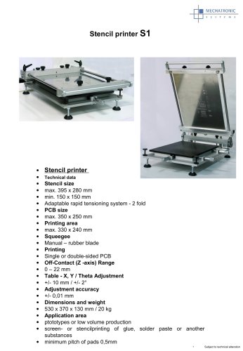 stencil printers S1