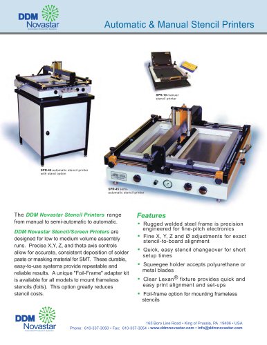 SPR-45 Stencil Printer