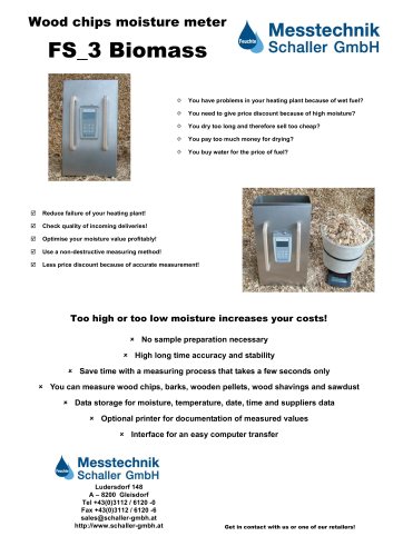 FS_3 Biomass moisture meter