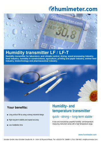 Humidity transmitter LF/LF-T