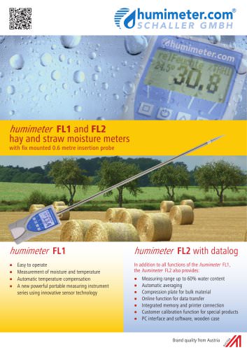 humimeter FL1 hay and straw moisture meter