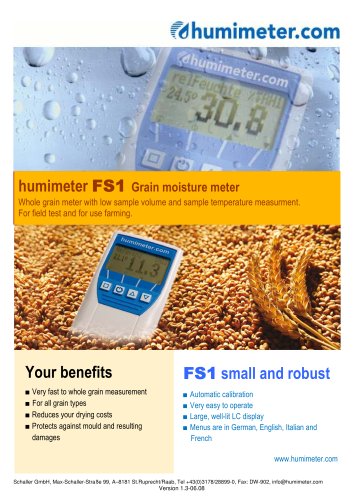 humimeter FS1 Grain moisture meter