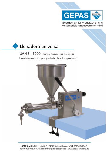 Llenadora universal UAH 5-1000